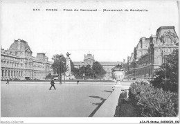 AJAP1-STATUE-0097 - PARIS - Place Du Carrousel - Monument De Gambetta  - Denkmäler