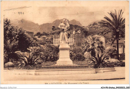 AJAP8-STATUE-0698 - MENTON - Le Monument à La France  - Monuments