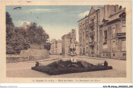 AJAP8-STATUE-0703 - LAGNY - Place Poilu - Le Monument Aux Morts  - Denkmäler