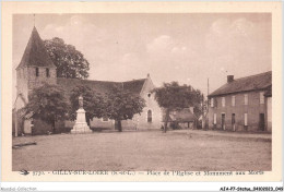 AJAP7-STATUE-0631 - GILLY-SUR-LOIRE - Place De L'église Et Monument Aux Morts  - Monuments