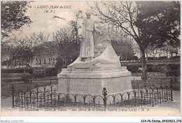 AJAP6-STATUE-0552 - ST-JEAN-de-LUZ - Le Mmonument Terre De France - Aux Mort De La Grande Guerre  - Monumenten