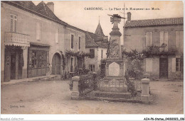 AJAP6-STATUE-0567 - GARDONNE - La Place Et Le Monument Aux Morts  - Monumenti