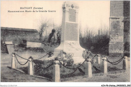 AJAP6-STATUE-0515 - MATIGNY - Monument Aux Morts De La Grande Guerre  - Denkmäler