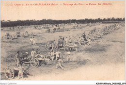 AJBP5-0460 - MILITARIA - Camp De Tir De Chambaran - Nettoyage Des Pièces Au Plateau Des Monettes - Manovre