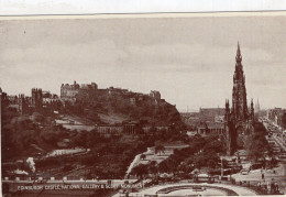 EDINBURGH  CASTLE  , NATIONAL GALLERY & SCOTT MONUMENT - Midlothian/ Edinburgh