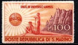 1946 - San Marino 296 U.N.R.R:A.  ++++++ - Unused Stamps