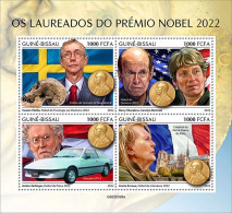 Guinea Bissau 2022, Nobel Price 2022, Car, Fossil, 4val In BF+BF - Autos