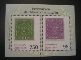 Österreich 2024- Serie: Freimarken Der Monarchie, Block Freimarken 1917/19, Nennwert 345 Ct. ** Ungebraucht - Neufs