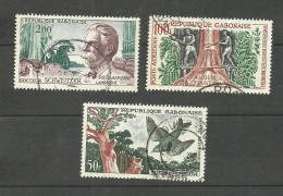 Gabon POSTE AERIENNE N°1, 2, 4 Cote 7.05€ - Gabon (1960-...)