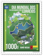 Guinea Bissau 2022, Postal World Day, Join Issue, 1val - UPU (Wereldpostunie)