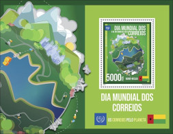 Guinea Bissau 2022, Postal World Day, Join Issue, Block - Guinea-Bissau