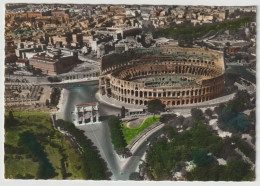 Cartolina Viaggiata Affrancata Roma Il Colosseo 1956 Francobolli 10 Lire - Kolosseum