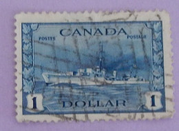 CANADA YT 218 OBLITÉRÉ "DESTROYER IROQUOIS" ANNÉES 1943/1948 - Used Stamps