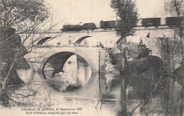30 Quissac, Inondation 1907, Pont D'Orthoux Emporté Par Les Eaux - Quissac