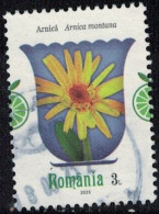 Roumanie 2023 Oblitéré Used Plantes Médicinales Arnica Montana Y&T RO 6963 SU - Gebruikt