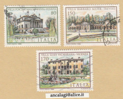 USATI ITALIA 1980 - Ref.0435A "VILLE D'ITALIA" Serie Di 3 Val. - - 1971-80: Usados