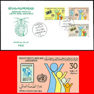 LIBYA 1984 WHO Health Medicine Disabled Polio (FDC) - Disease