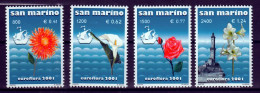 San Marino Mi 1954,1957 Euroflora 2001 Postfris - Neufs