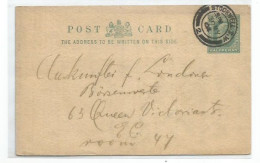 UK Britain PSC King Half Penny Stockwell 30may1904 - Postmark Collection
