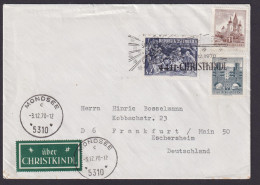 Österreich Mondsee Tiefgraben Christkindl Brief Weihnachten Frankfurt Main - Storia Postale