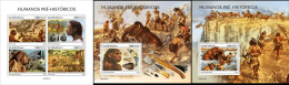 Guinea Bissau 2022, Prehistoric Men, 4val In BF+2BF - Prehistoria
