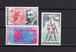 Niger 1971 Olympic Games 75th Anniv. Of Olympic Games, Set Of 3 MNH - Summer 1972: Munich