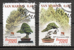 San Marino Mi 2142,2143 Bonsaj 2004 Gestempeld - Used Stamps