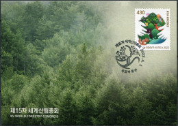 South Korea. 2022. XV World Forestry Congress, Seoul (Mint) Maximum Card - Corée Du Sud