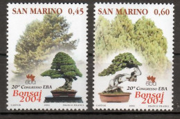 San Marino Mi 2142,2143 Bonsaj 2004 Postfris - Nuevos