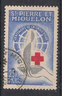 SPM - 1963 - N°YT. 369 - Croix-Rouge - Oblitéré / Used - Oblitérés