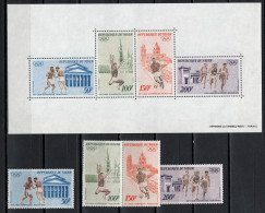 Niger 1972 Olympic Games Munich, Football Soccer, Boxing, Athletics Set Of 4 + S/s MNH - Sommer 1972: München