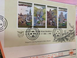 Hong Kong Stamp FDC 1988 Tramway By China Philatelic Association - FDC