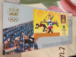 Hong Kong Stamp Olympic Games Gold Throw FDC 1991 - FDC