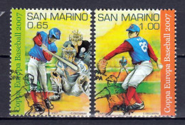 San Marino E.K. Baseball 2007 Gestempeld - Used Stamps