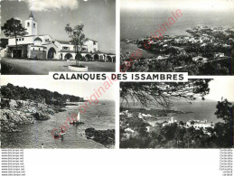 83.  CALANQUES DES ISSAMBRES .  CP Multivues . - Les Issambres