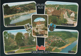 222 - Polle - Weserpartie, Burgruine, Torbogen, Blick Von Der Burg, Luftbild - 1971 - Bodenwerder