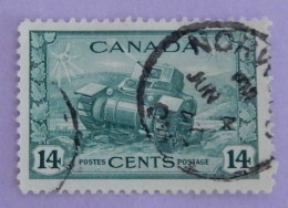 CANADA YT 215 OBLITÉRÉ "CHAR D ASSAUT" ANNÉES 1943/1948 - Used Stamps