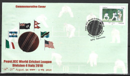 NEPAL. Enveloppe Commémorative De 2010. World Cricket League Division 4. - Cricket