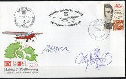 Martin Mörck. Denmark 2001. 150 Anniv Danish Stamps. Michel 1273 On Cover. Special Cancel And Cachet. Signed. - Lettres & Documents