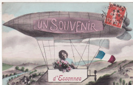 91-SOUVENIR D ESSONNES UN DIRIGEABLE - Essonnes