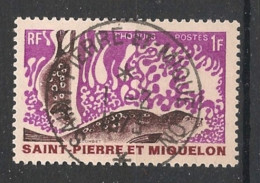 SPM - 1969 - N°YT. 391 - Phoques 1f - Oblitéré / Used - Oblitérés