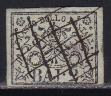 Italy Ecclesiastical State 1852 BAJ 2 Used Miche 3 - Stato Pontificio