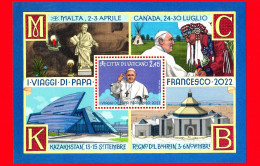 Nuovo - MNH - VATICANO - 2023 - I Viaggi Di Papa Francesco Nel 2022 - Foglietto – 2.45 - Blocs & Hojas