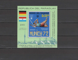 Paraguay 1971 Olympic Games Munich, Space S/s MNH - Estate 1972: Monaco