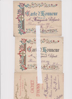 PENSIONNAT DES SOEURS DE LA VISITATION à BLANDAIN  (BELGIQUE) CARTE CACHET D'HONNEUR 1909  1910 - Diplômes & Bulletins Scolaires