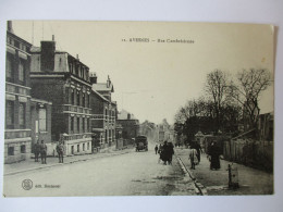 Cpa...Avesnes...(nord)...rue Cambrésienne...1919...animée... - Avesnes Sur Helpe