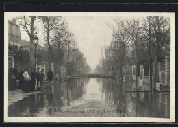AK Rueil, Inondé 1910, Avenue Du Chemin De Fer, Hochwasser  - Overstromingen