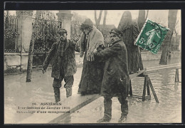 AK Asnières, Anondations De Janvier 1910  - Floods