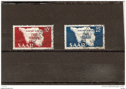 SARRE 1948 CONSTITUTION Yvert 248-249 Oblitérés, Used Cote : 11 Euros - Used Stamps