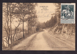 DDFF 844 --  Carte-Vue TP Caritas (COB 25 EUR S/document) STAVELOT 1911 Vers BXL - Tarif Imprimé - 1910-1911 Caritas